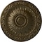 Ekena Millwork Lunel Ceiling Medallion (Fits Canopies up to 3 3/4"), Hand-Painted Brass, 20 1/4"OD x 1 1/2"P CM20LUBRS - alternate 1